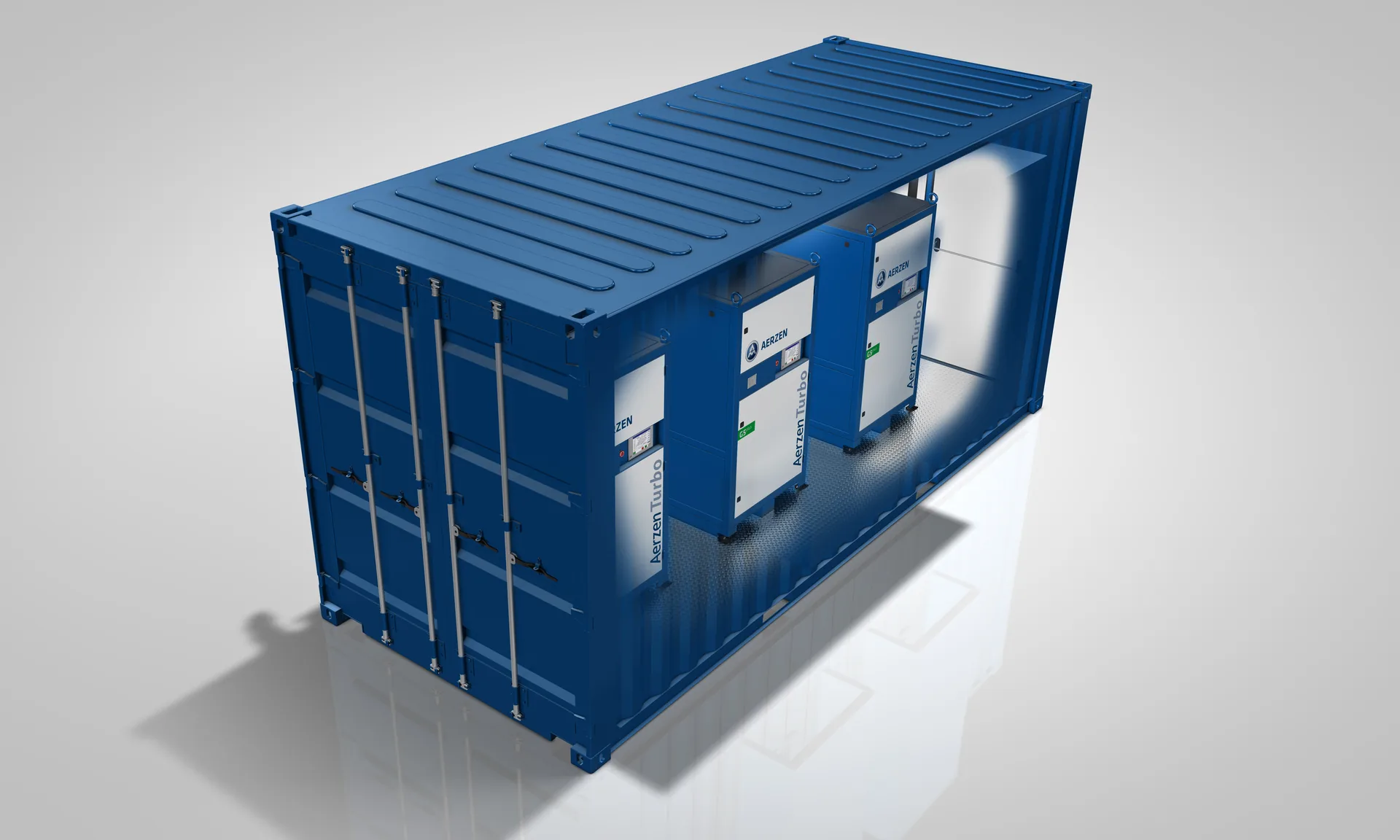 AERZEN emergency rental containerised blower unit ready for deployment Thailand